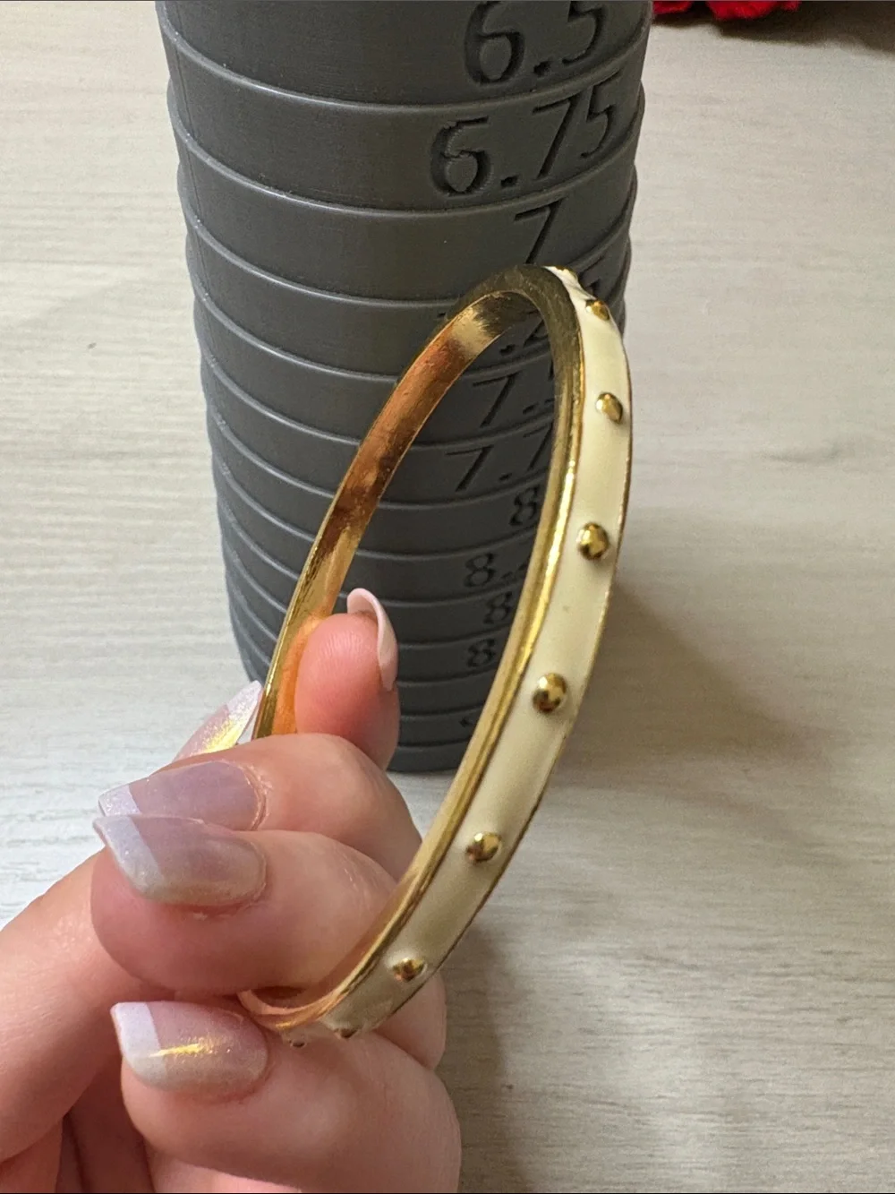 kate spade polished gold-tone slim bangle - Picture 2 of 5